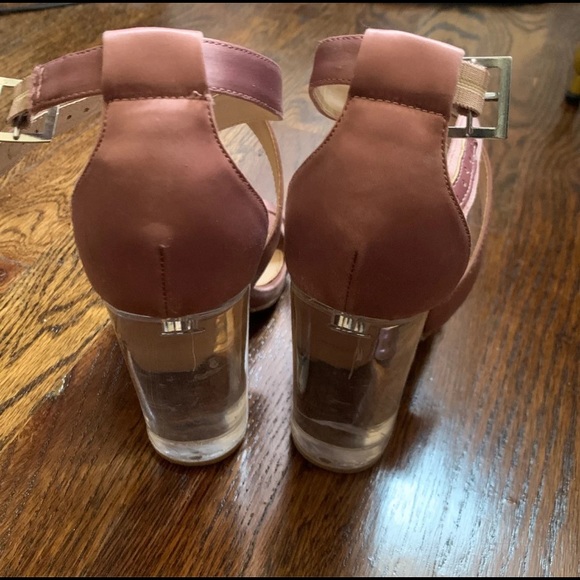 Steve Madden pink satin with clear heel - Picture 5 of 5